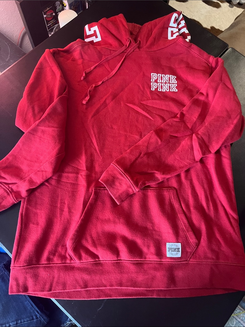 PINK Victoria's Secret Red Pullover Hoodie